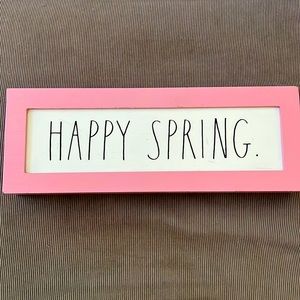 Rae Dunn Happy Spring sign